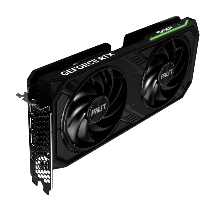 Kartë grafike Palit GeForce RTX 4070 Dual, 12GB GDDR6X, RGB, e zezë