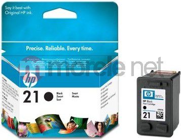 Кертриџ со боја HP 21, оригинален, црн