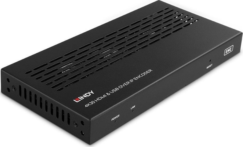 Encoder HDMI dhe USB mbi IP Lindy, 4K, RS232, i zi
