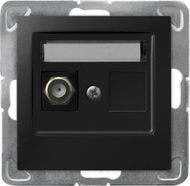 Prizë antene Ospel IMPRESJA GPA-1YF/m/33, Single F-type, e zezë metalike