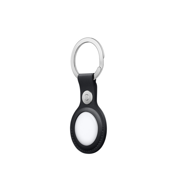 Apple AirTag Leather Key Ring, Midnight