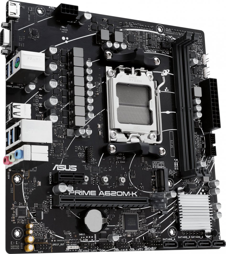 Pllakë amë ASUS Prime A620M-4, AMD A620, Socket AM5, 2 slota, Micro ATX