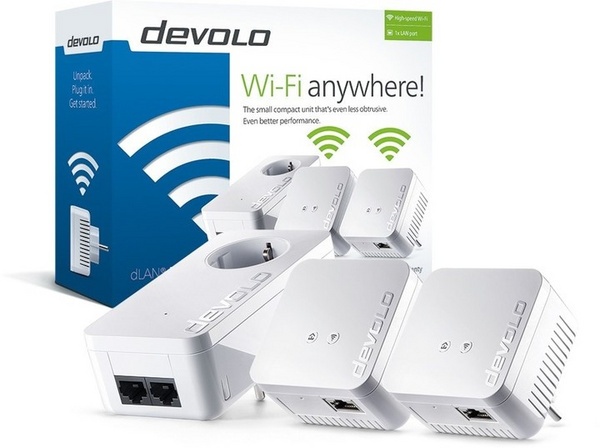 Set zgjerues i rrjetit Wifi Devolo dLAN 550