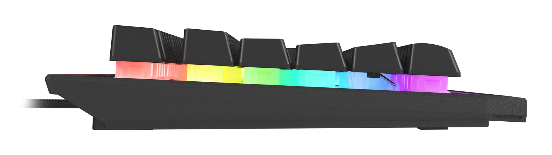 Tastierë lojërash Genesis Rhod 500, membranore, RGB, e zezë