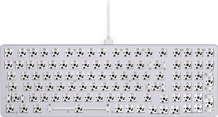 Tastierë mekanike Glorious GMMK 2 96%, barebone ANSI, RGB, e bardhë