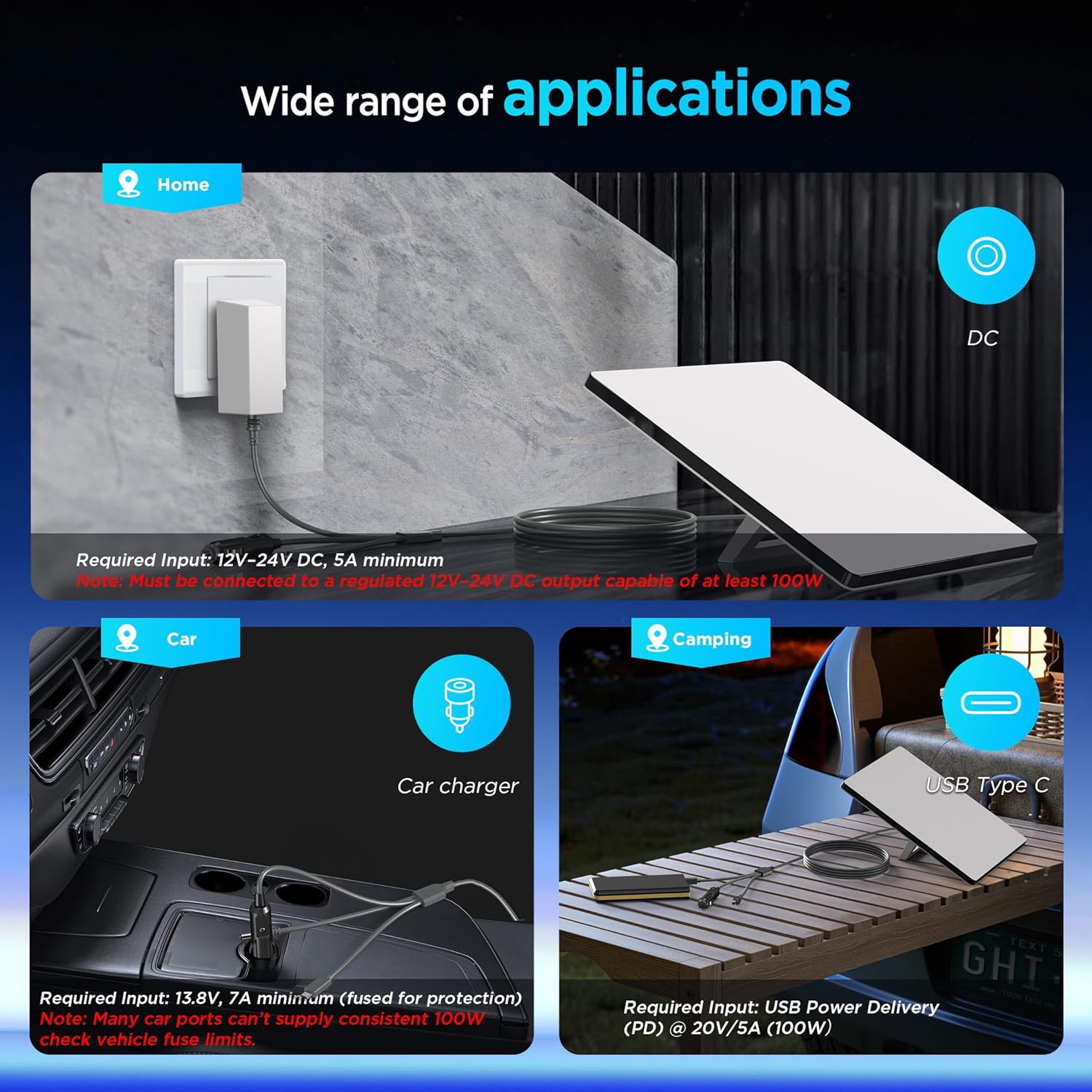 Kabllo për Starlink Mini, 3-në-1, 3m, i zi
