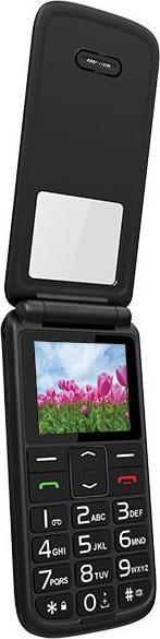 Telefoni me kapak Maxcom LTC MOB30, butona të mëdhenj, tast SOS, i zi