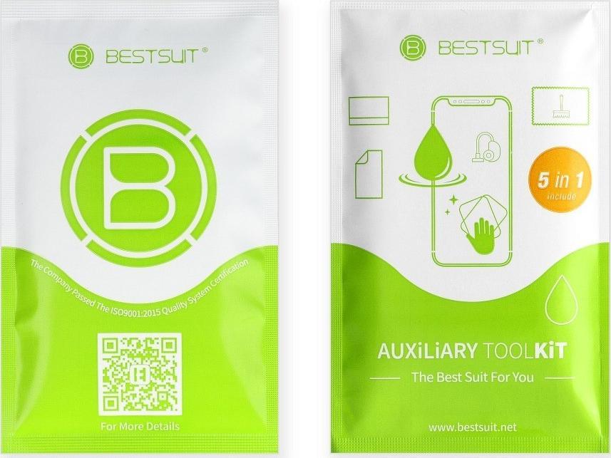 Mbrojtëse ekrani Partner Tele.com Bestsuit Hybrid Glass 5D për Samsung Galaxy S22, xham fleksibël, ngjitje e plotë, e zezë