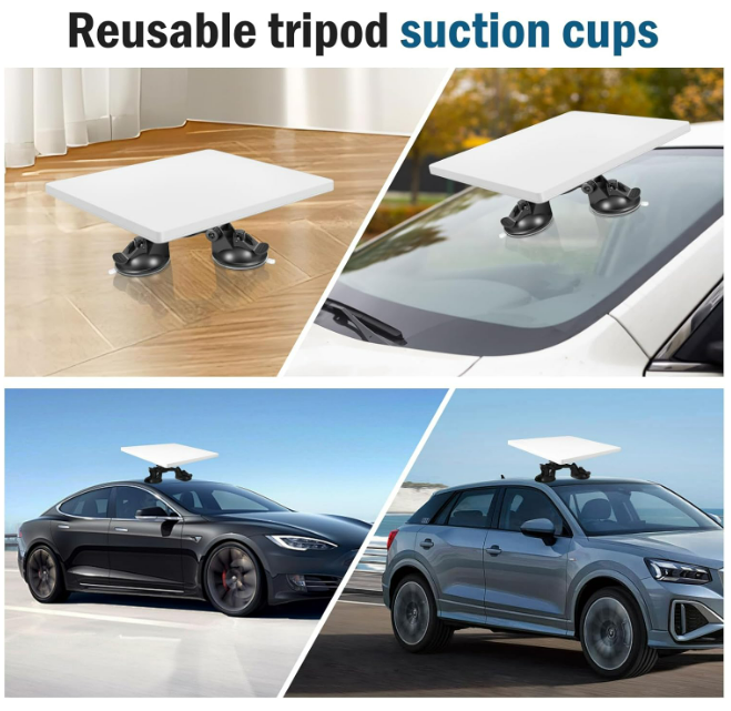 Mbajtëse me vakum OrbitX Starlink Sunroof Mini, 18AWG, e bardhë/zezë 
