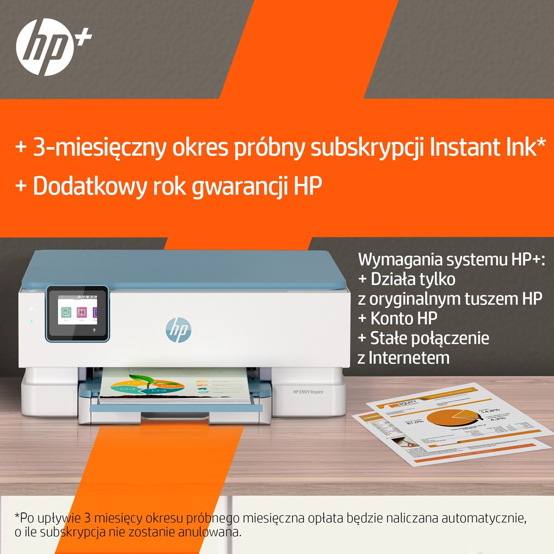 Printer HP ENVY Inspire 7221e All-in-One, inkjet, A4, i bardhë