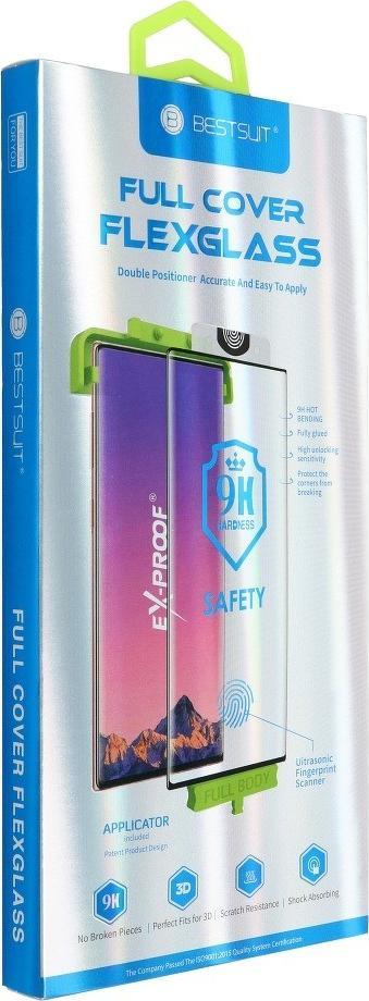 Mbrojtëse ekrani Partner Tele.com Bestsuit Hybrid Glass 5D për Samsung Galaxy S22, xham fleksibël, ngjitje e plotë, e zezë