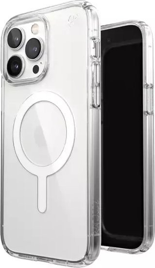 Mbulesë mbrojtëse Speck Presidio Perfect-Clear MagSafe, për iPhone 14 Pro Max, transparente e bardhë