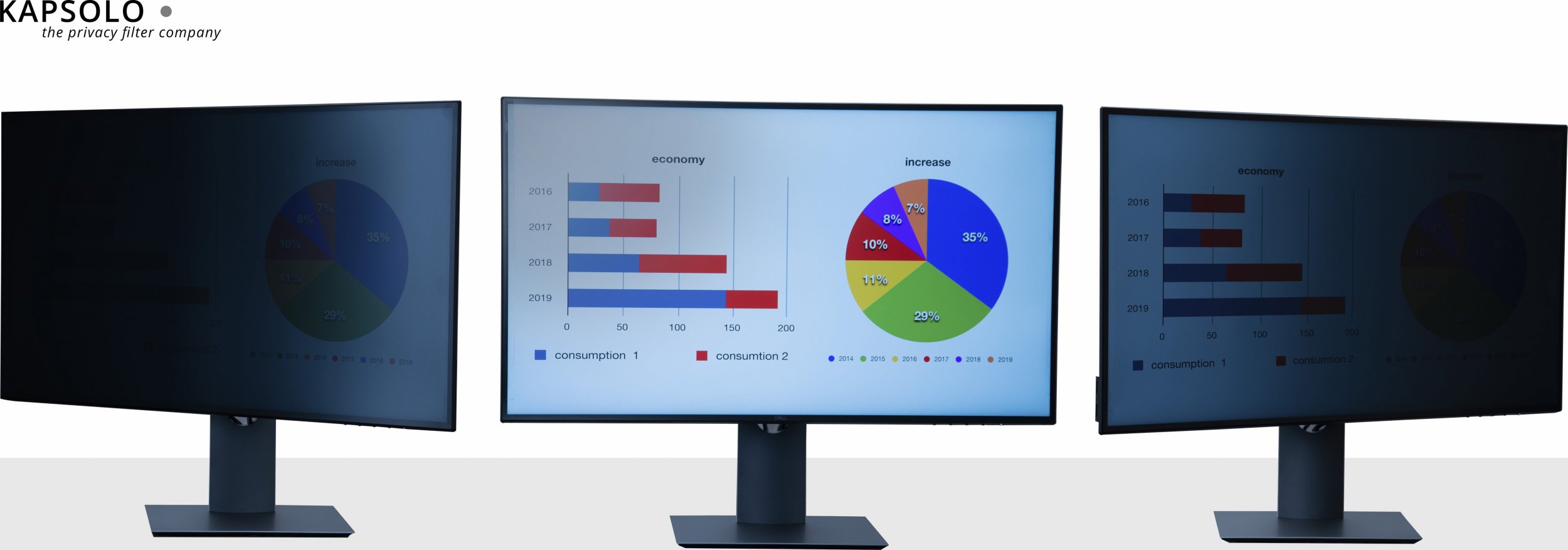 Filter privatësie KAPSOLO 2 Way Plug In, 5486cm i gjerë