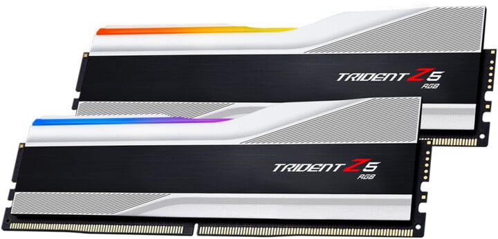 Module të memories G.Skill Trident Z5 RGB 32GB (2x16GB) DDR5 6000 CL40, të argjendta