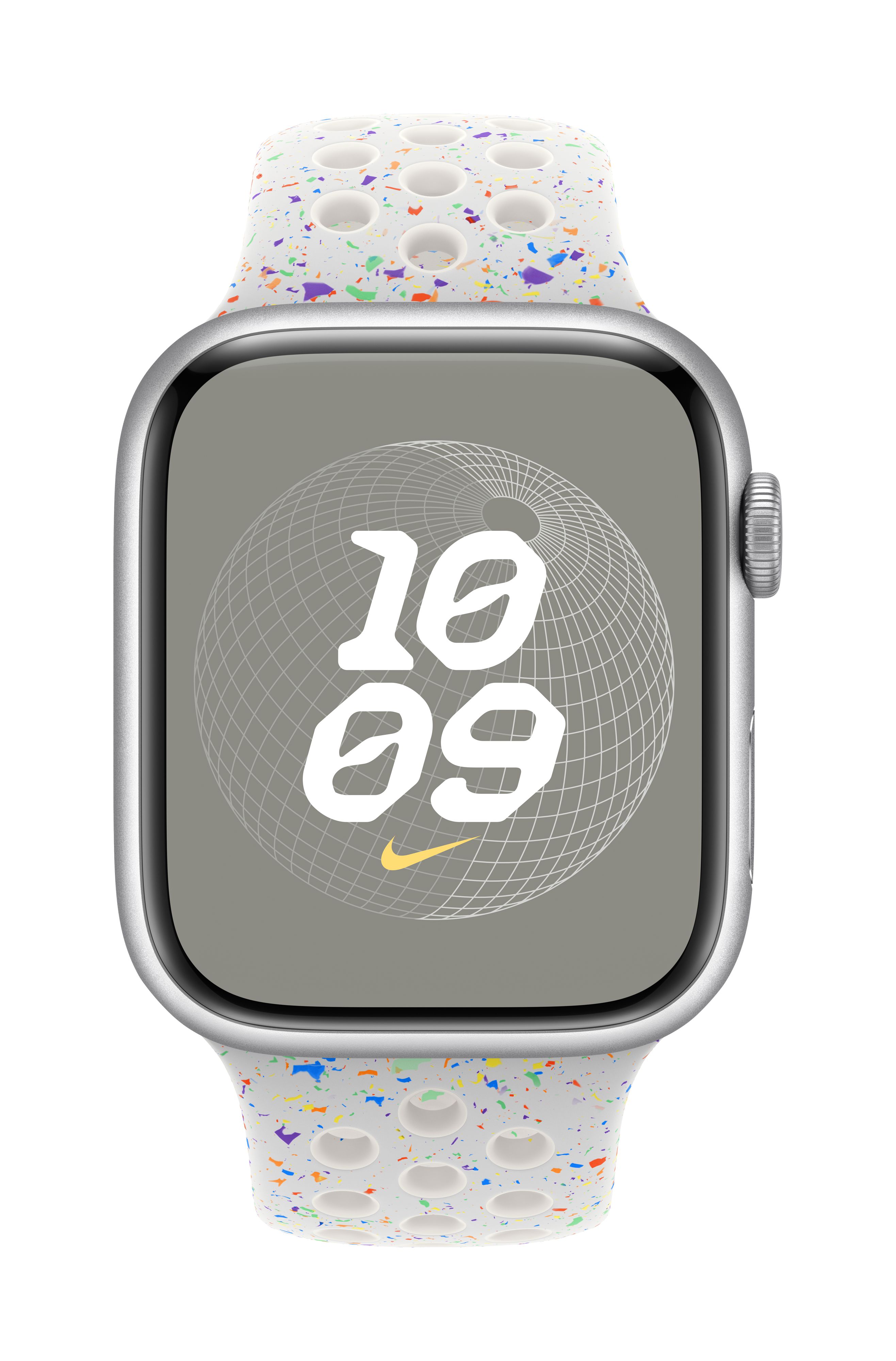 Apple Watch 45mm Nike Band, Pure Platinum Nike Sport Band - M/L