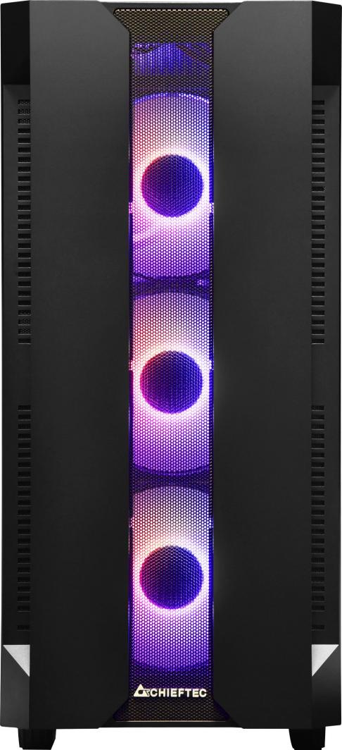 Kasë Chieftec Hunter GS-01B-OP, e zezë