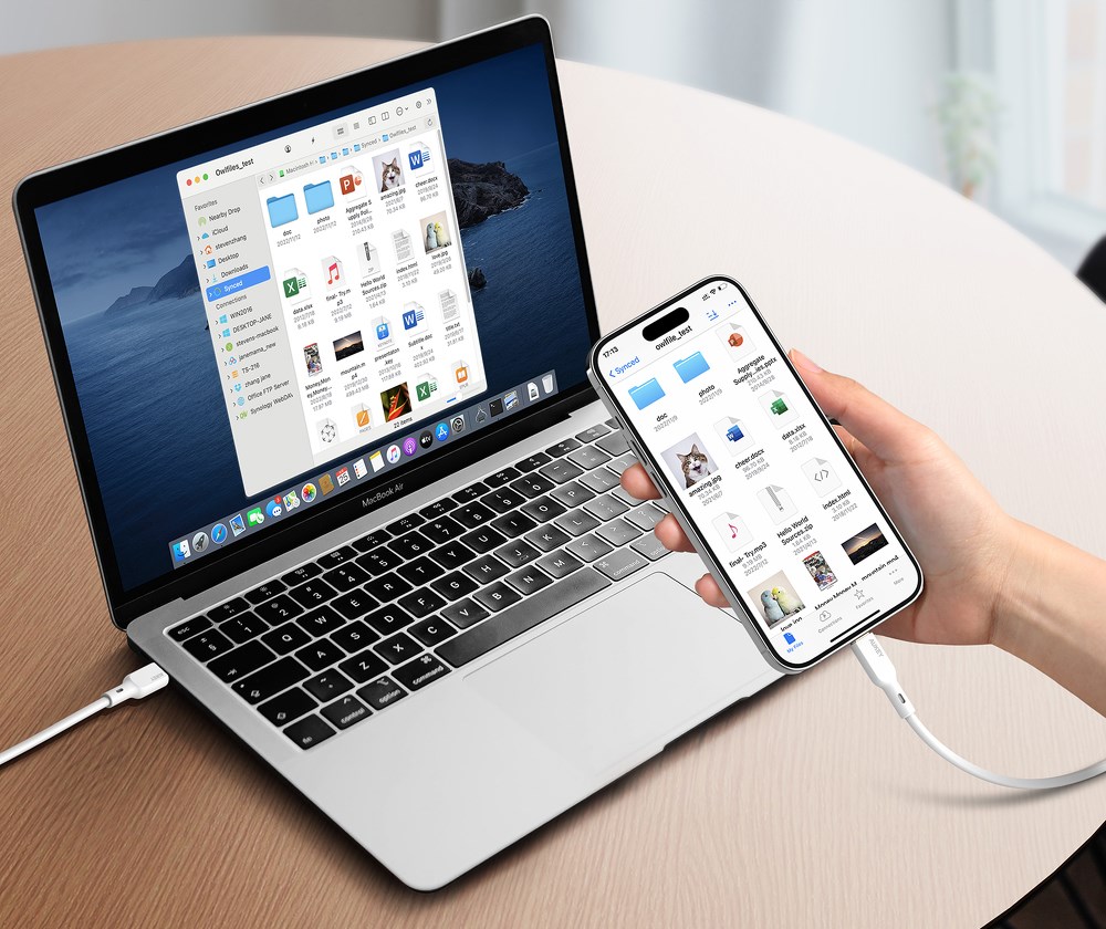 Kabllo Aukey, Lightning / USB C, 1.8 m, e bardhë, e zezë