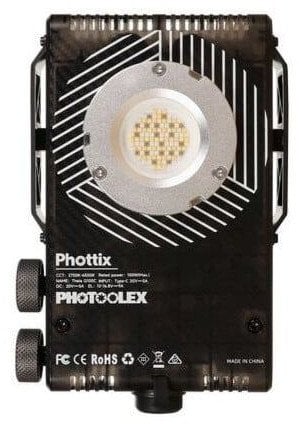 Ndriçues LED PHOTTIX PHOTOLEX Theia Q100C, RGB, Bluetooth, i zi