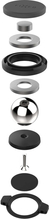 Mbajtëse FIXED Icon Flex Mini, magnetike, i zi