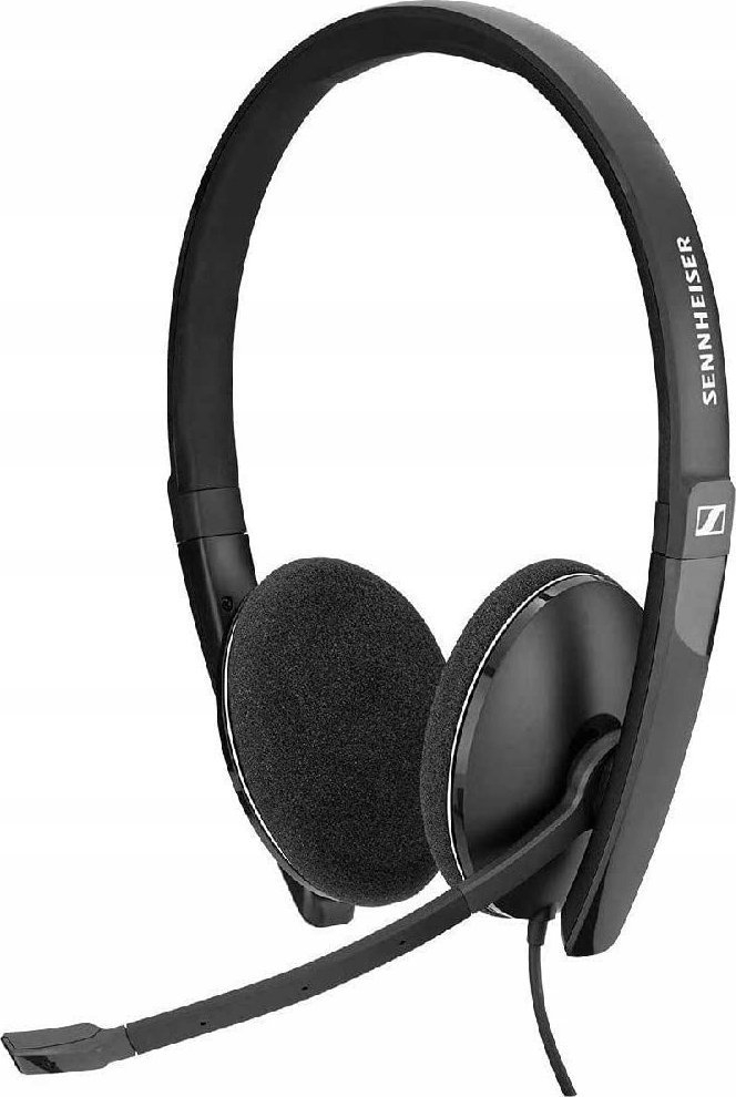 Kufje me mikrofon Sennheiser PC 3.2 CHAT, me kabllo 2m, lidhje 2x 3.5mm, të zeza