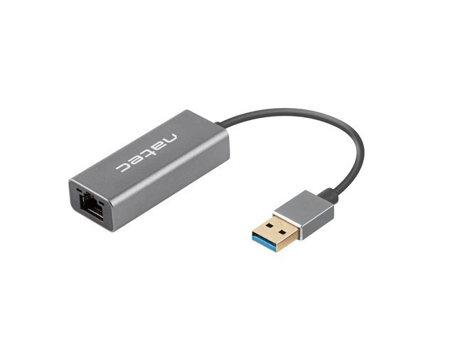 Kartë rrjeti Natec Cricket, USB-A, 1GB/s, e hirtë 