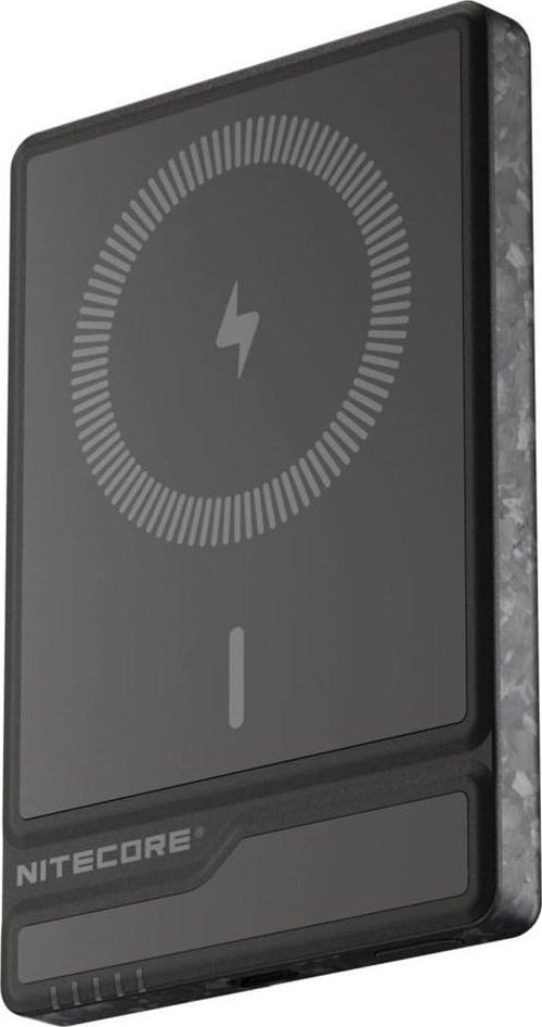 Power bank Nitecore NW5000, 5000mAh, karikim wireless magnetik 15W, i zi