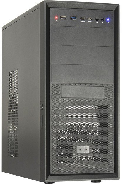 Kutia kompjuterike Inter-Tech IT-8862 Plaid, ATX, midi tower, e zezë