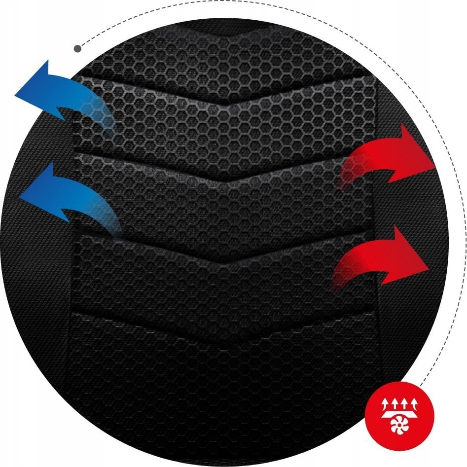 Karrige gaming Huzaro FORCE 2.5, mesh, ergonomike, e kuqe