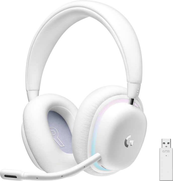 Kufje Logitech G735, të bardha