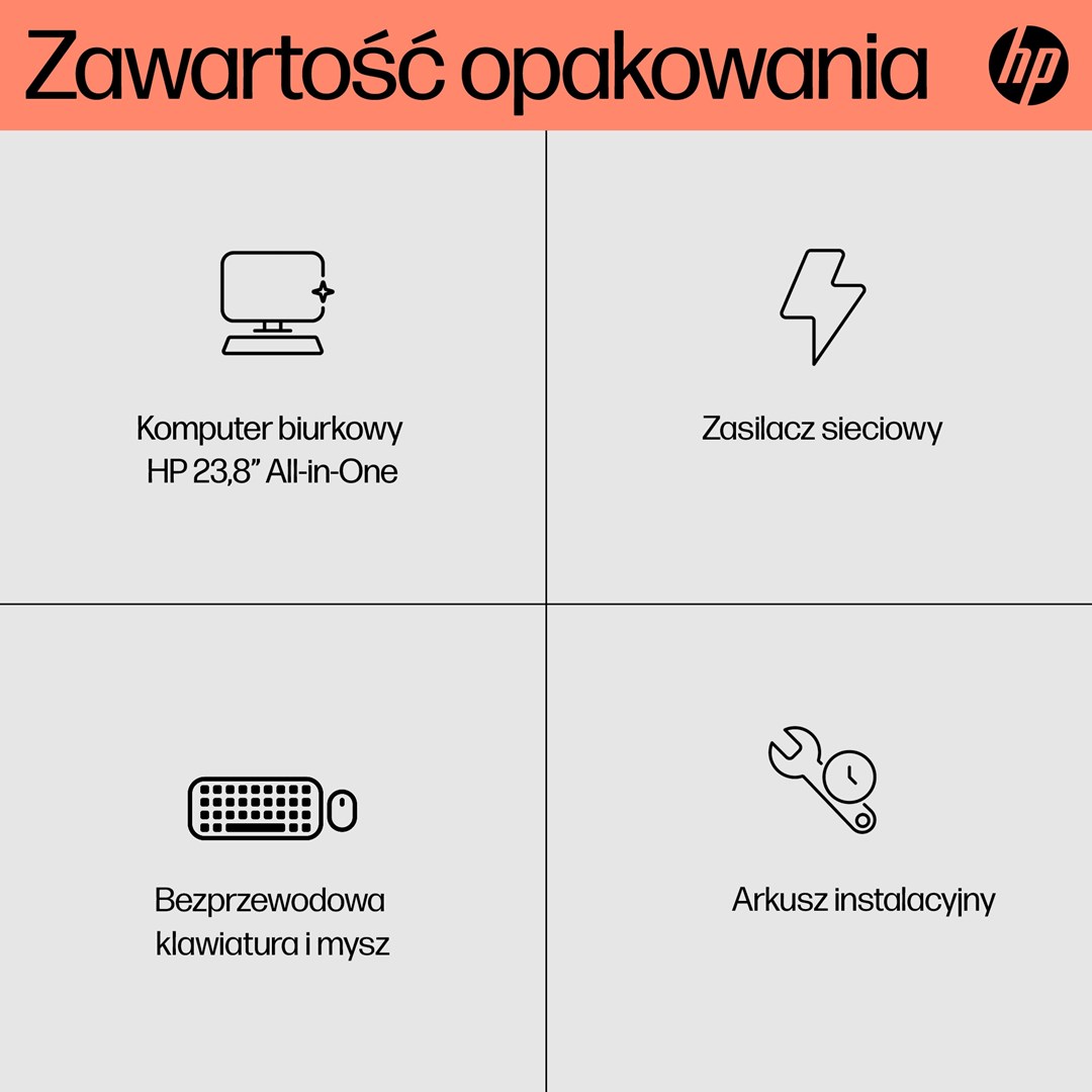 Kompjuter All-in-One HP 24-cr0008nw, Athlon Silver 7120U, 8GB, 512GB, i bardhë