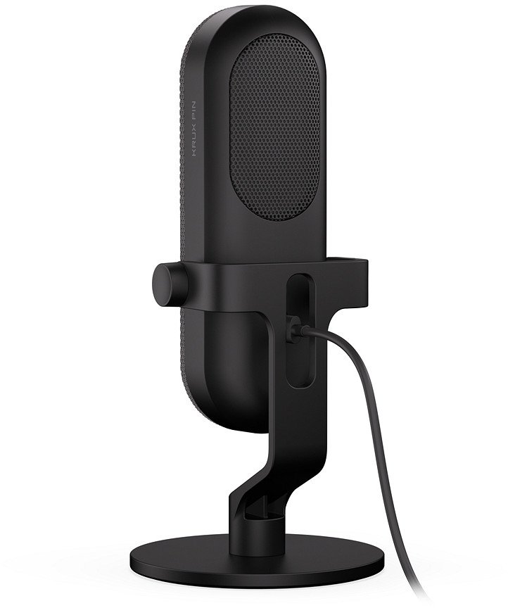 Mikrofon pin KRUX KRXC018, me kapëse, mono, i zi