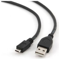 Kabllo Gembird USB-A - microUSB, 3m, e zezë