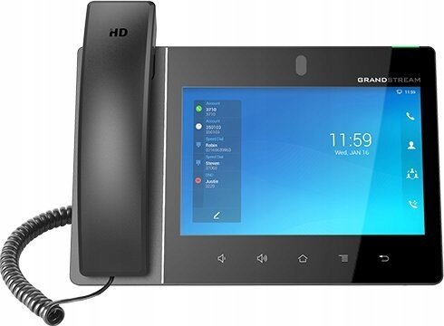 Telefon IP video Grandstream GXV3480, ekran 8" me prekje, Android 11, i zi
