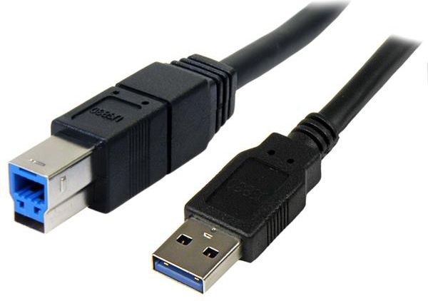 Kabllo StarTech USB-A to USB-B, 3m, i zi