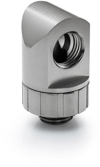 Zgjerues rrotullues 90° Bitspower Artemis, për ftohje me ujë, Platinum Grey