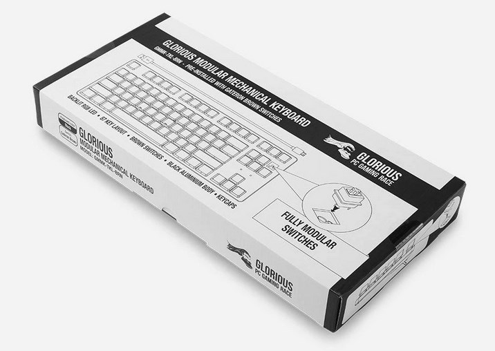 Tastierë Glorious GMMK-TKL, USB, Gateron Brown Switches, e zezë