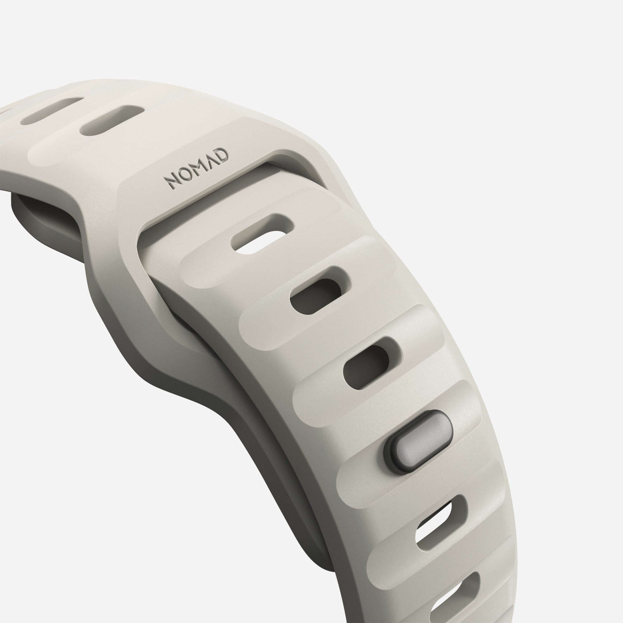 Rrip sportiv për Apple Watch, 41mm 42mm, gome FKM, ngjyra Stone