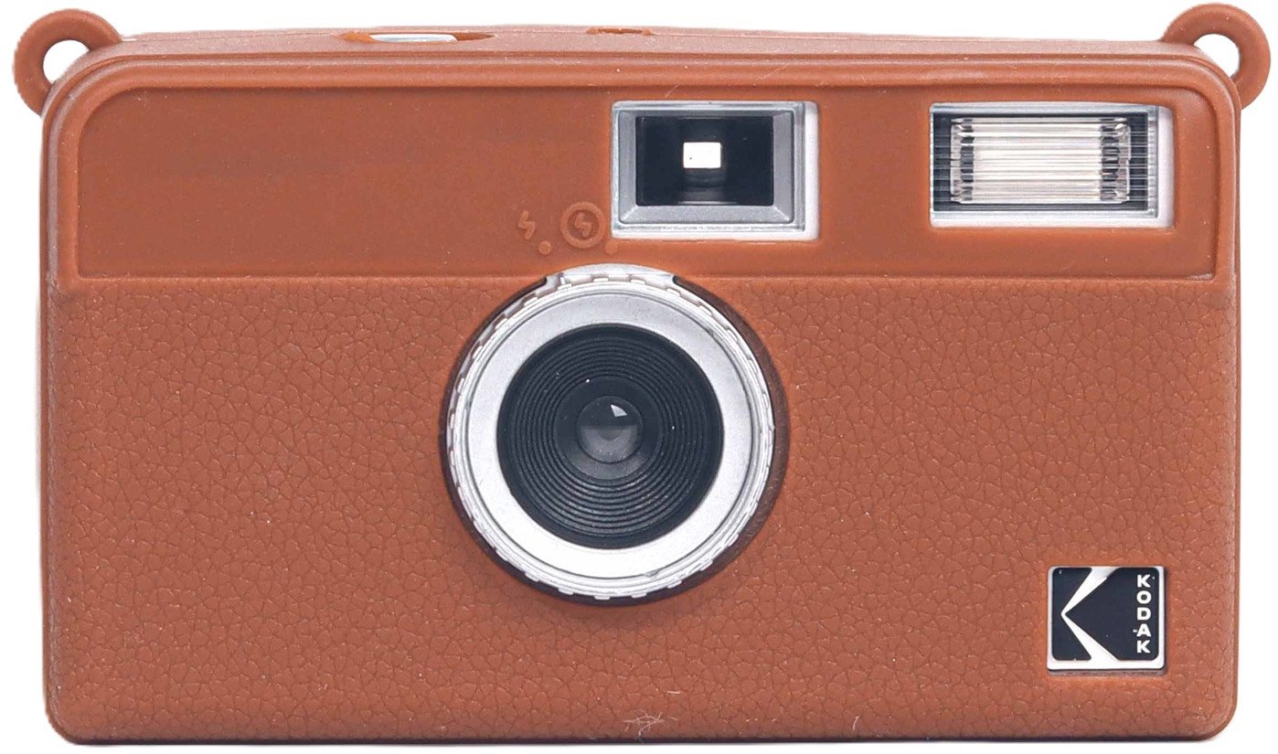 Силиконска навлака LoveInstant за Kodak EKTAR H35 H35N ULTRA F9, имитација на кожа, кафеава