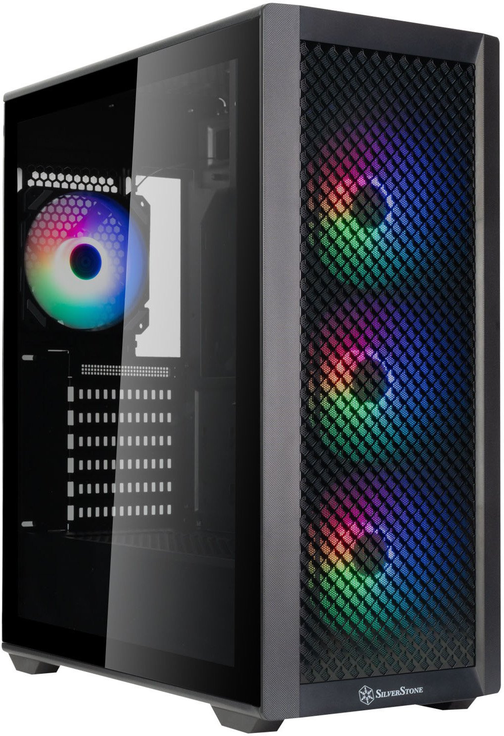 Куќиште за компјутер SilverStone FARA 515XR, mid tower, калено стакло, црно