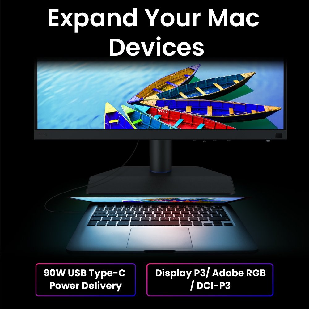 Monitor BenQ SW242Q, 24.1", 99% Adobe RGB, 98% DCI-P3, i zi