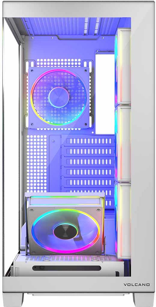 Kuti kompjuteri Modecom Stellar 5F ARGB 20, MIDI, xham i temperuar, e bardhë