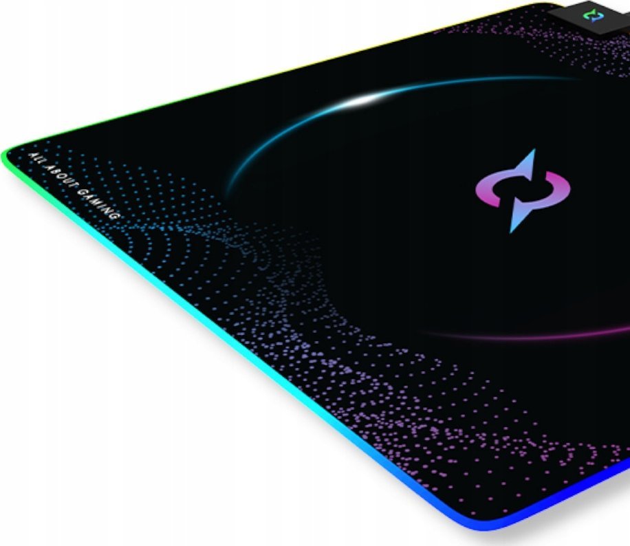 Mousepad AQIRYS Eclipse Medium, 450x400mm, RGB, i zi