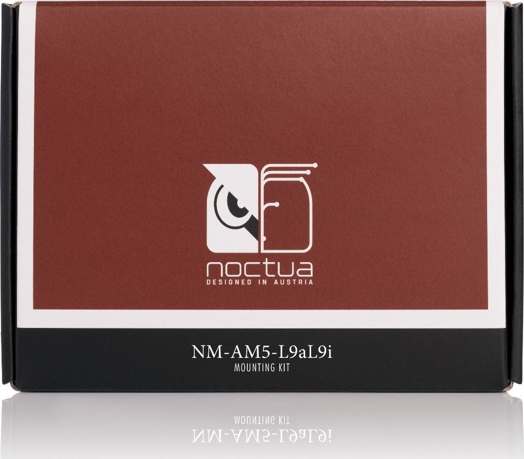 Сет за монтажа Noctua NM-AM5/4-L9aL9i SecuFirm2, за Socket AM5, за ладилници L9a L9i, црн