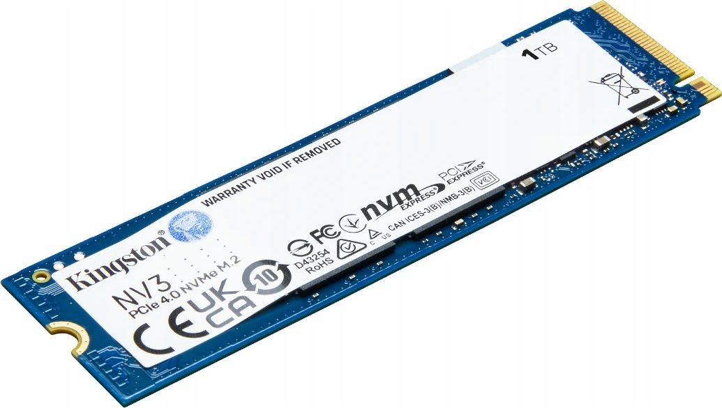 Kingston NV3 1TB M.2 2280 NVMe SSD, PCIe 4.0 Gen 4x4