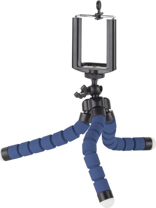 Трипод за телефон и камера Kruger&amp;Matz KM1366, флексибилни нозе, до 700g, црн