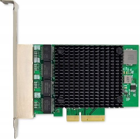 Kartë rrjeti Digitus DN-10136, 4 porta 2.5Gbps, PCI Express, RJ45