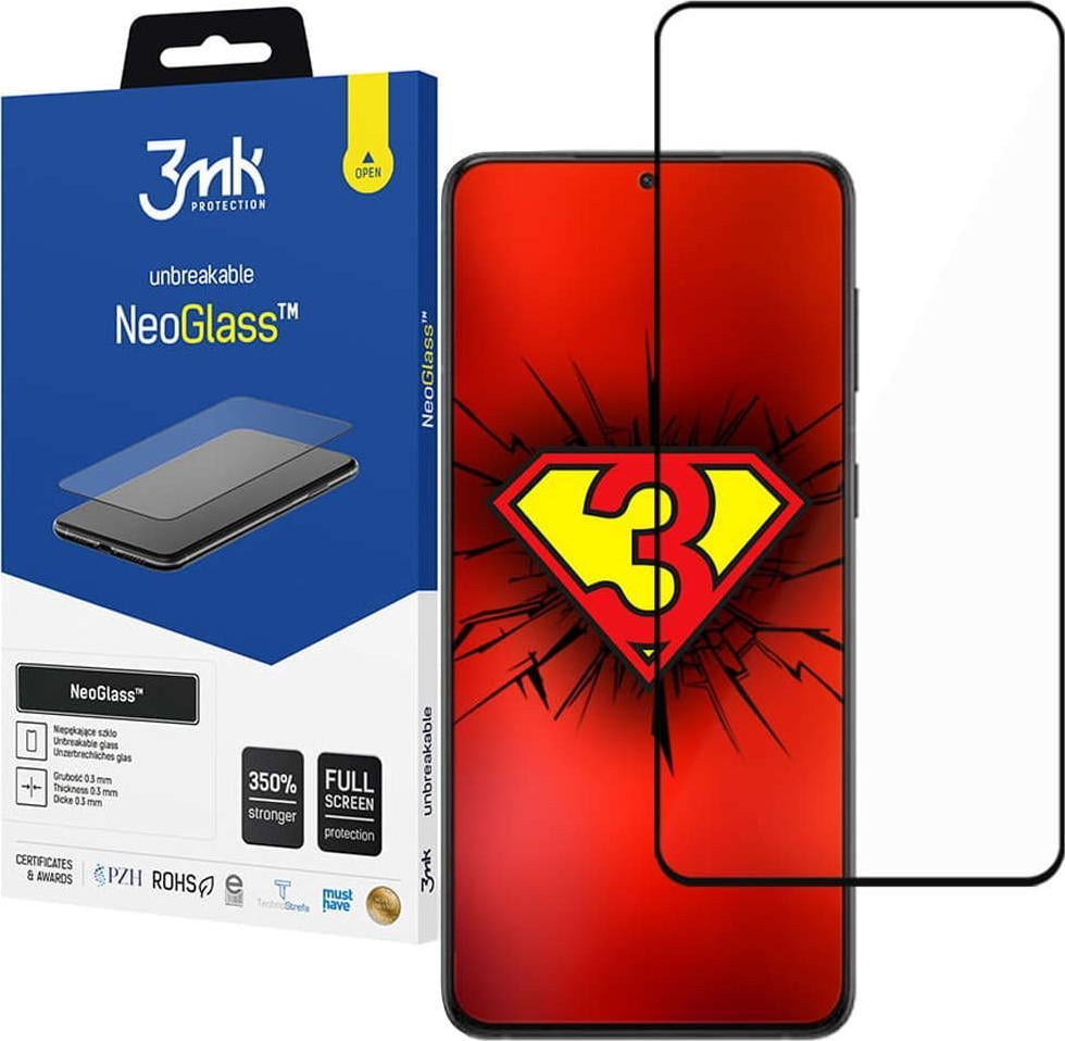 Xham mbrojtës 3MK NeoGlass për Samsung S22 Plus, 6.6", i zi