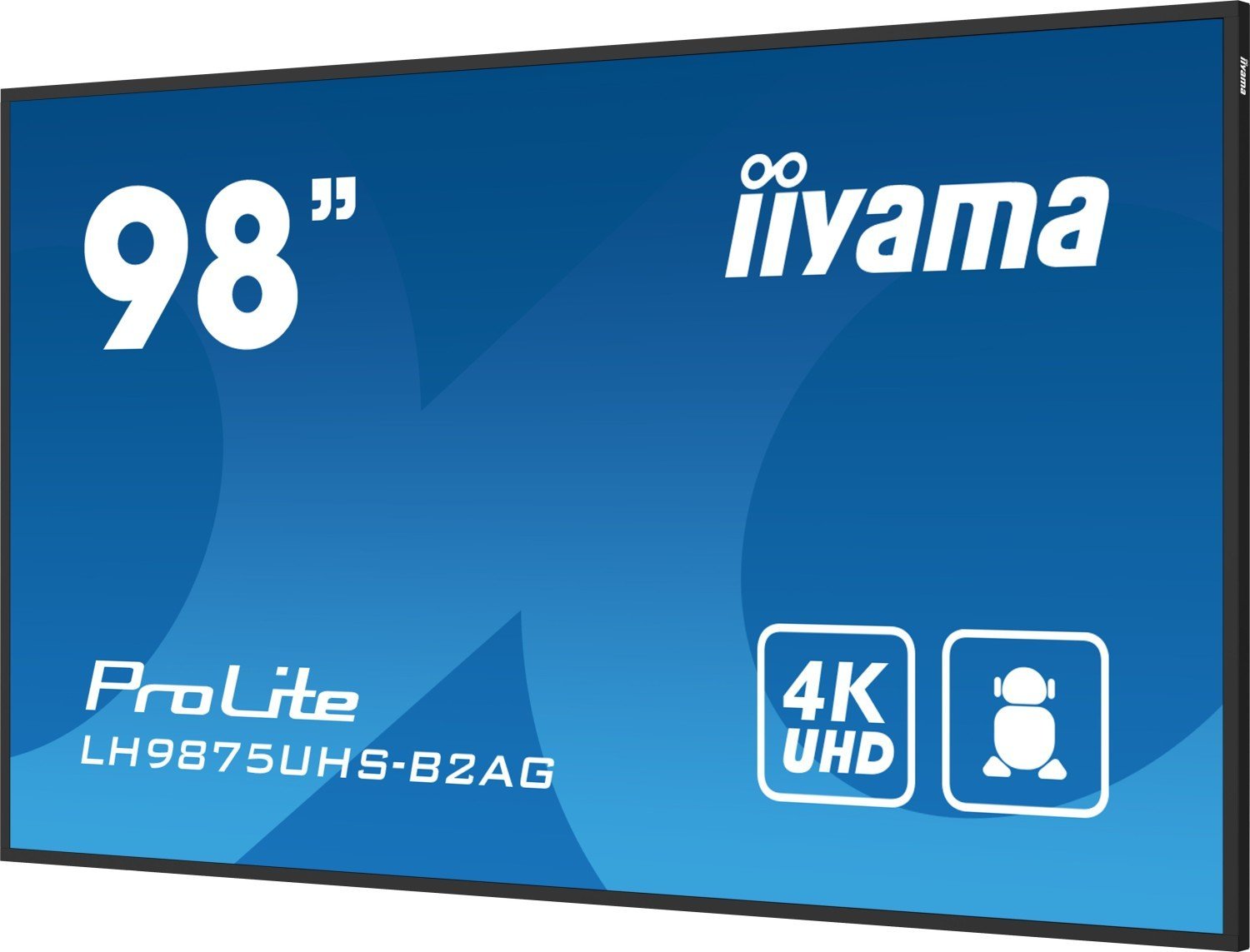 Ekran signage Iiyama LH9875UHS-B2AG, 98", 4K UHD, 500 cd/m², Wi-Fi, Android 11, i zi
