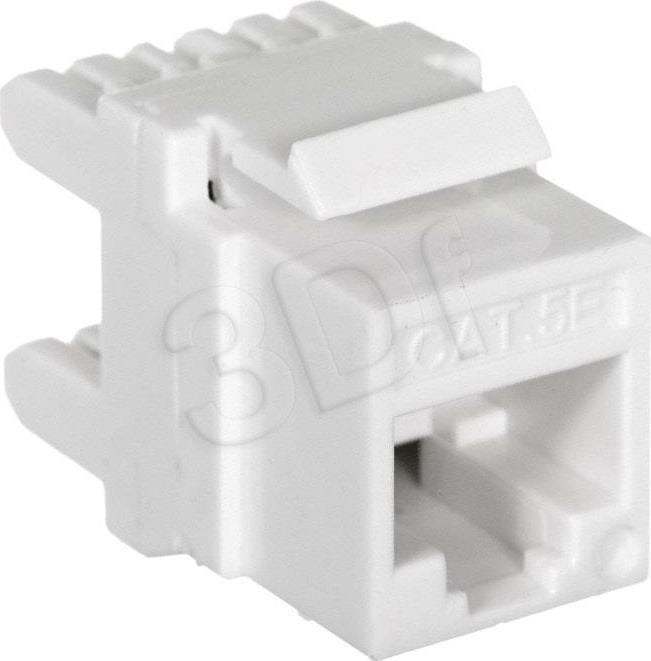 Modul Keystone Alantec MKN-U5-1, RJ45 UTP Cat.5E, e bardhë