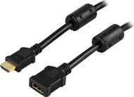 Kabllo Deltaco HDMI - HDMI, 2 m, e zezë